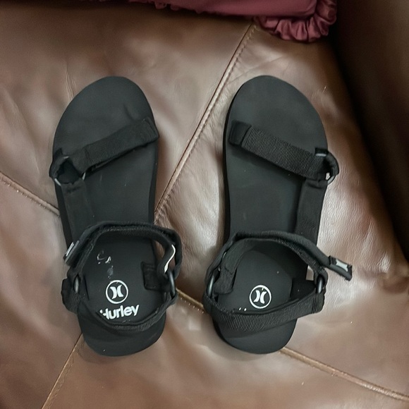 Hurley Strapped Velcro Closure Foam Bottom Sandals - Picture 1 of 4